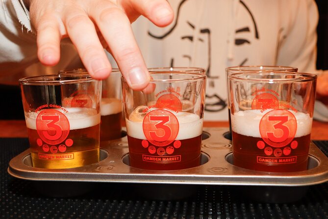 3 Locks Brewing Company Tour and Tasting Experience in Camden - The welcome beer sets an easy pace
