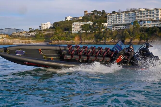 30-Minute Raptor RIB Ride Activity in Torquay - Meadfoot and London Bridge from the sea