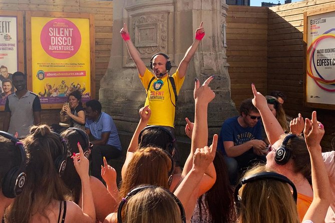 A Silent Disco Adventure in London - Tooting air-trumpets through Trafalgar Square