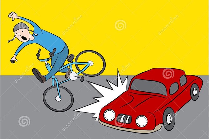 Adrenaline Comedy Bike Tour Experience at B3335 - The blue signs and local campaign humor