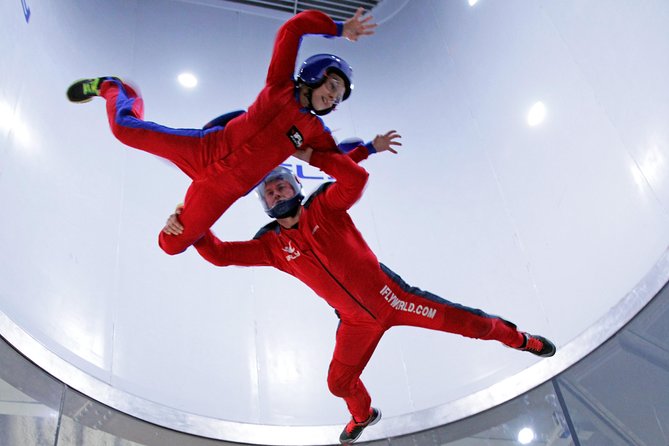 Basingstoke iFLY Indoor Skydiving Experience - 2 Flights & Certificate - The high-fly add-on and extra spending