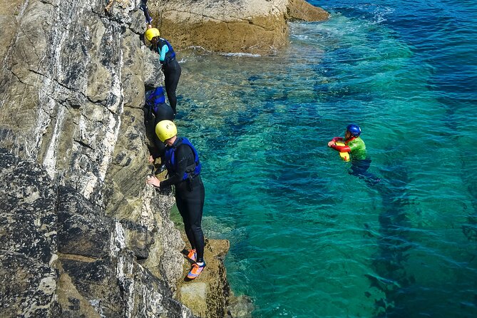 Coasteering Experience in Newquay - The cave, jumps, and natural water features