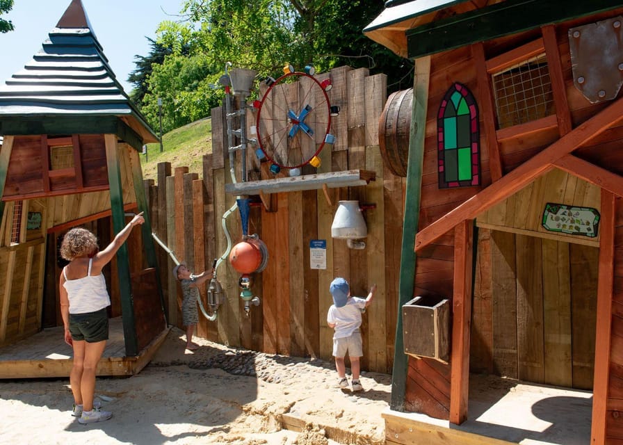Devon: Watermouth Castle Entry - Hobbledown Bay gives children room to play