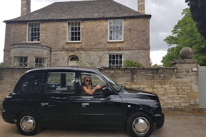 Downton Abbey and Castle Taxi Tour from London with Hotel Pickup - Entering Highclere, the real Downton Place