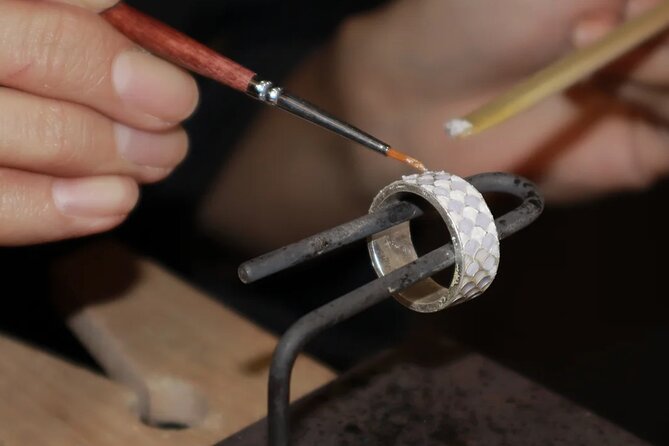 Enamel Jewellery Making Class in London - Making jewellery instead of buying another souvenir