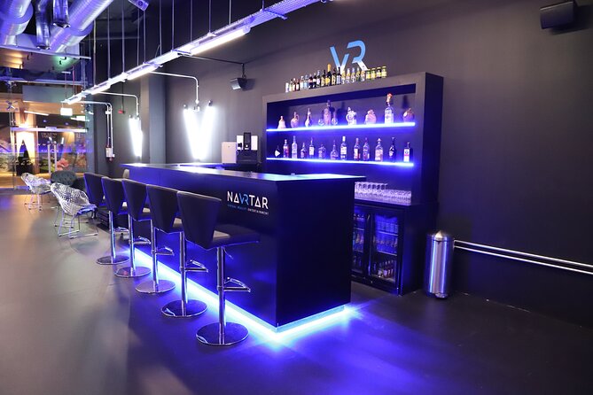 Epic 60 Minute Free-Roam Virtual Reality Experience at Navrtar - The bar, food, and post-game scorekeeping