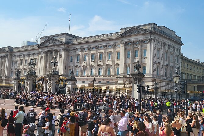 Exciting Full Day Walking Tour - See All London Sites - Crossing toward the London Eye and South Bank