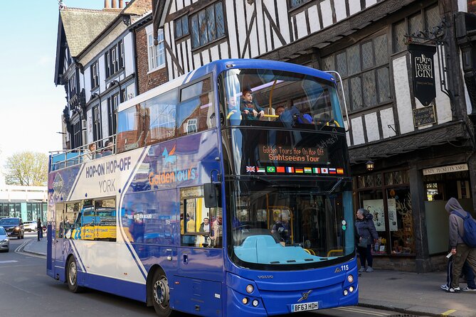 Golden Tours York Hop-on Hop-off Open Top Bus Tour with Audio Guide - What the one-hour circuit gives you