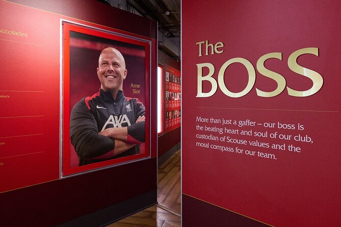 Liverpool Football Club Museum Entry - Crests, shirts, and interactive displays