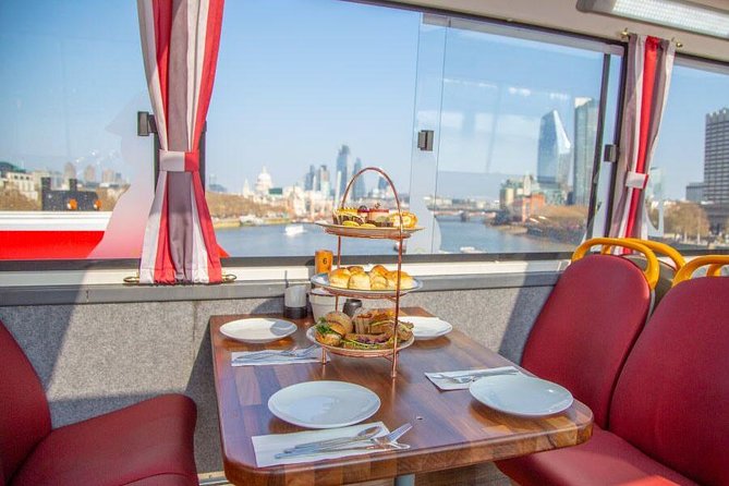 London Afternoon Tea Bus with Panoramic Tour - What you eat and drink during the ride