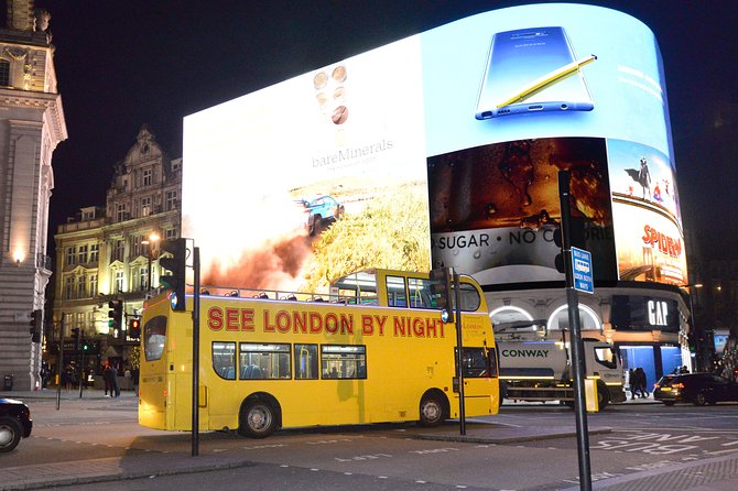 London by Night Sightseeing Tour - Open Top Bus - The London Eye, Westminster Abbey, and Parliament