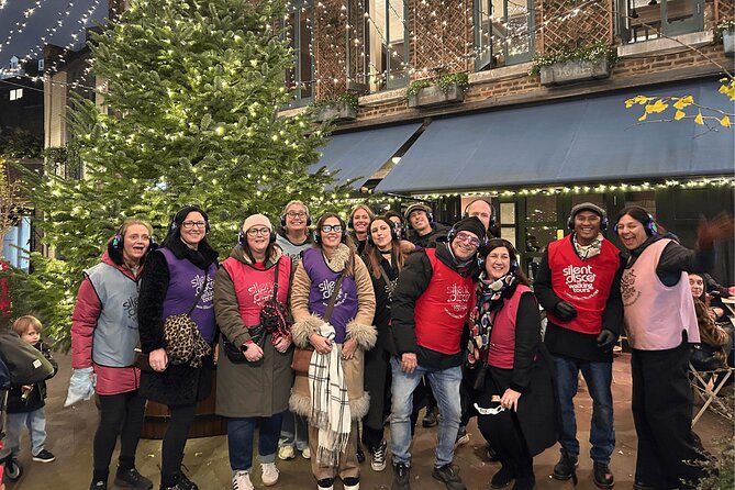 London Christmas Lights Guided Tour With Christmas Music - Seven Dials under a canopy of fairy lights