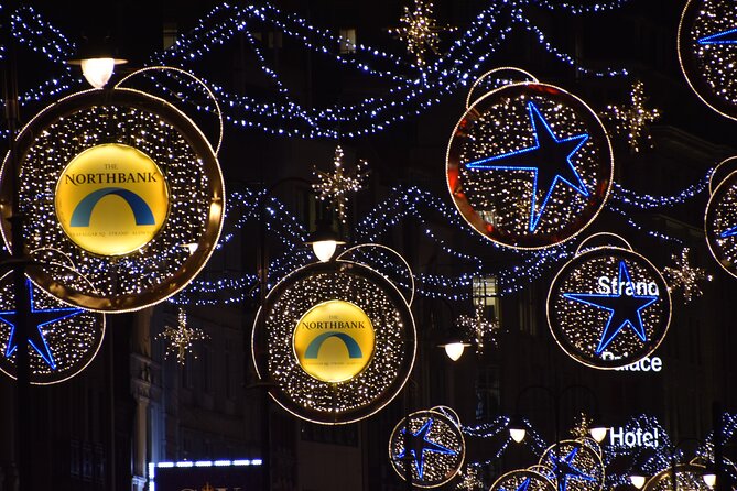 London Christmas Lights Private Walking Tour - Regent Street and the first major light display