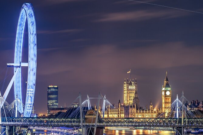 London Discovery by Day and by Night Hop-On Hop-off Tours - The night tour, from Westminster to the Tower