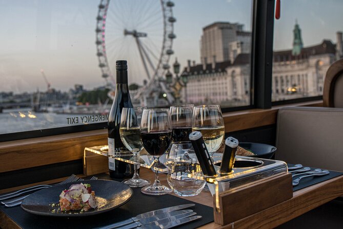 London Scenic Lunch Tour: A Gastronomic Adventure - The three-course style menu and French influence