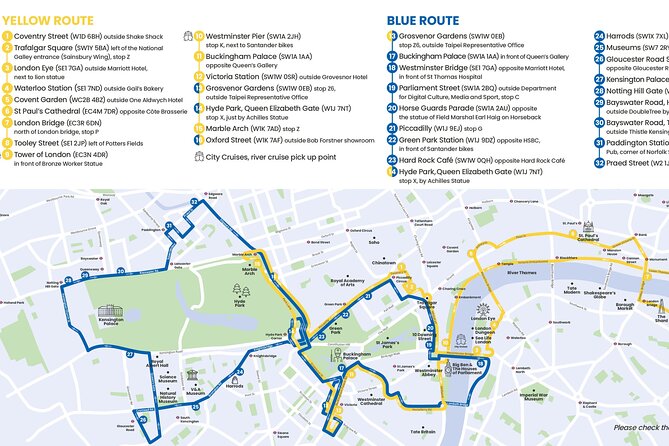 London Tootbus Hop-on Hop-off (Optional Thames Cruise) - Blue Route: Buckingham Palace, Kensington, and Notting Hill