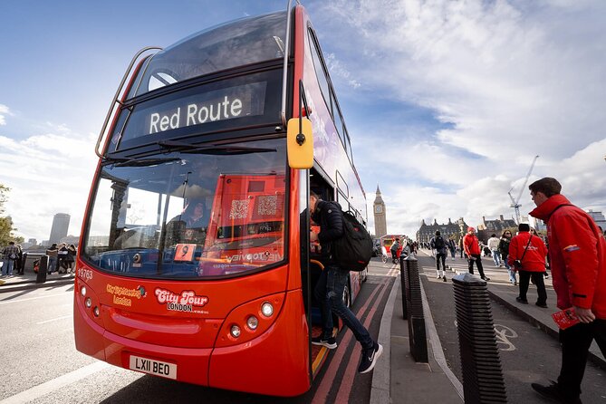 London Tour Hop-on Hop-off Bus with Optional Thames River cruise - Buckingham Palace and Victoria stops