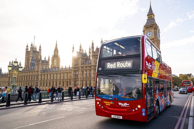 London Tour Hop-on Hop-off Bus with Optional Thames River cruise - Hyde Park, Marble Arch, and Kensington