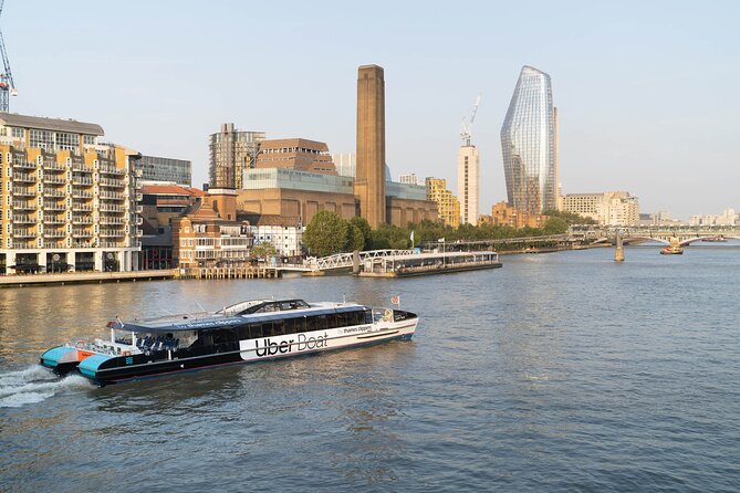 London: Uber Boat - Single Journey River Thames Cruise - Seating, views, and onboard service