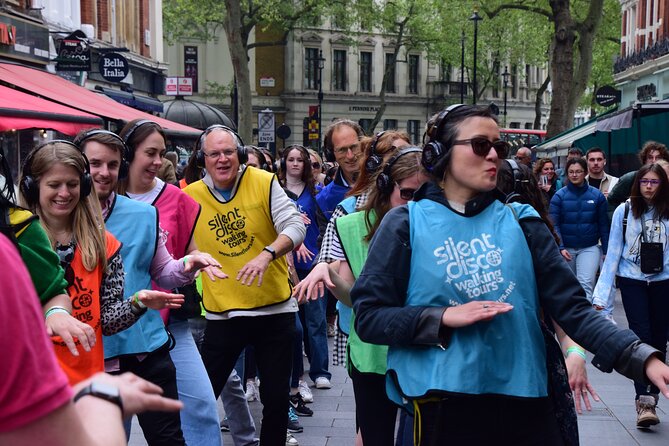 London West End Musical Silent Disco Walking Tour Top 1% Rated - Seven Dials, pub songs, and street performance