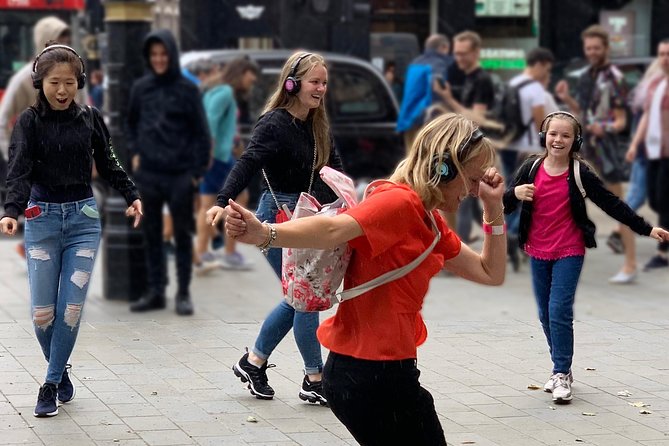 London West End Musical Silent Disco Walking Tour Top 1% Rated - Leicester Square and the Time Warp