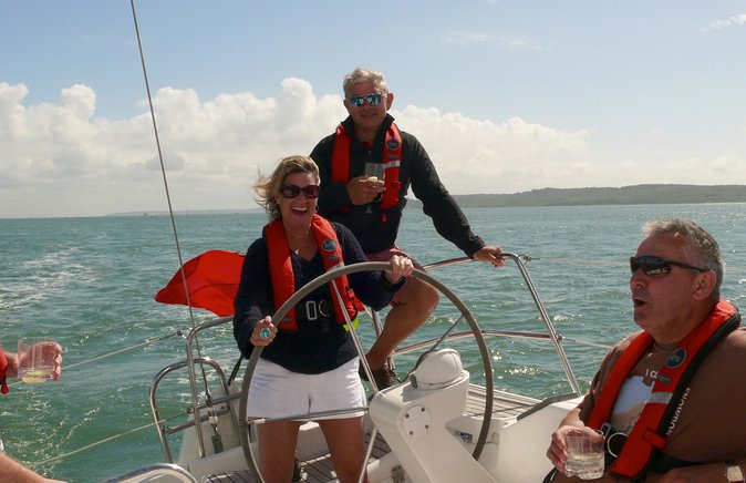 Luxury Sailing Experience Day with Champagne and Lunch or Dinner - Learning at the helm without pressure