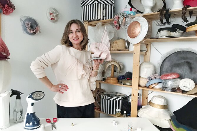 Make a Fascinator Hat with a Designer in London - Choosing trims and giving the hat your own style