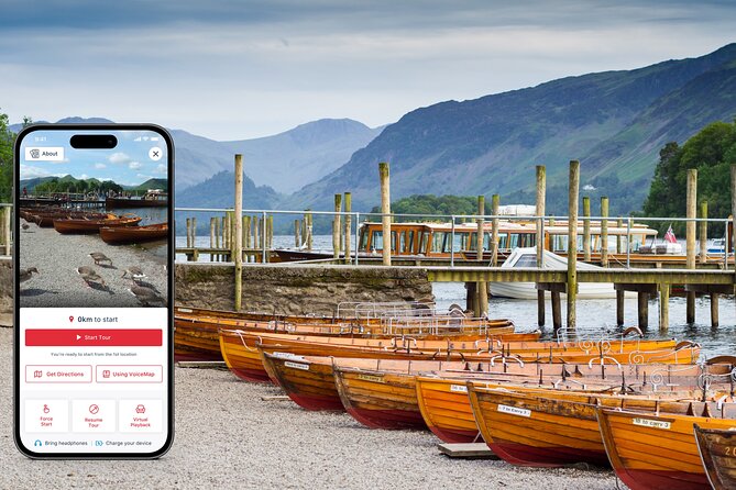Northern Lake District: Self Guided Walking Tour of Keswick - Toward Derwent Water and Theatre by the Lake