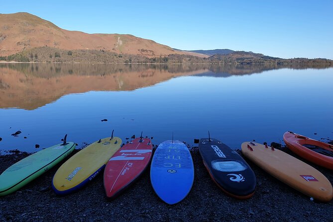 Paddle Boarding on Derwent Water - Learning to balance before exploring the lake