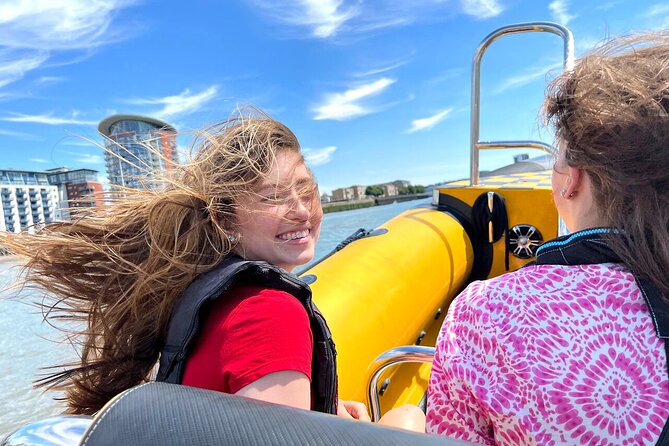 PRIVATE HIRE SPEEDBOAT 'TOWER RIB BLAST' - 20 minutes from Tower Millennium Pier - Canary Wharf marks the turn
