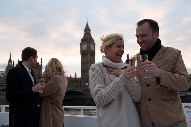 River Thames Evening Cruise with Sparkling wine and Canapés - Boarding at Tower Millennium Pier