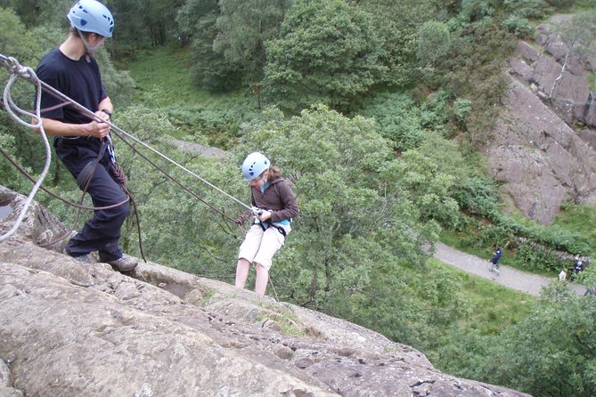 Rock Climbing in Keswick - A possible abseil for the final challenge