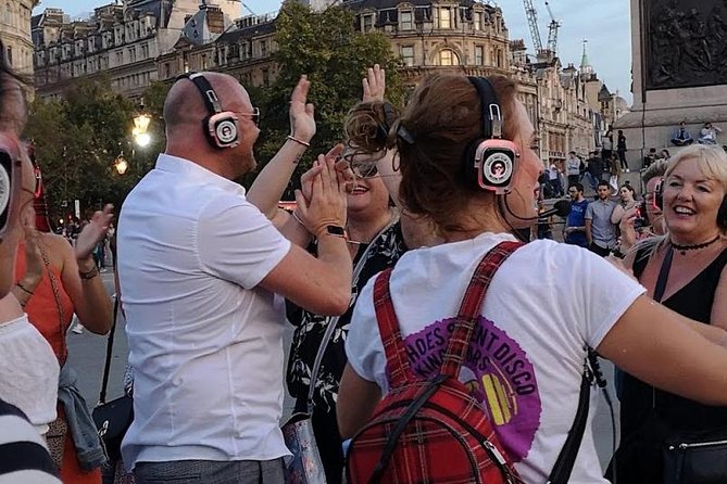 Silent Disco Walking Tours West End Boogie Shoes - Music, commentary, and the Boogie Shoes team