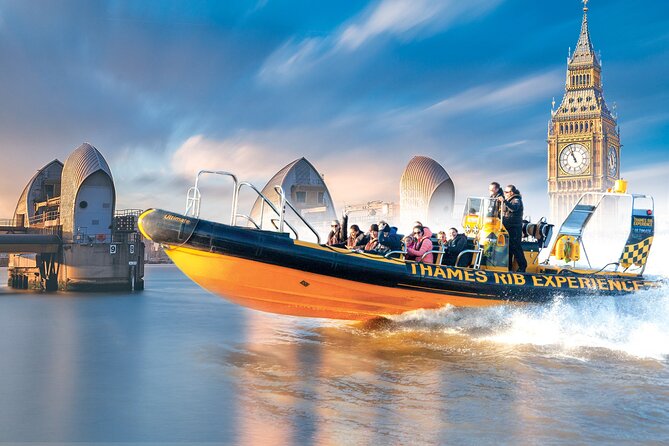 Speedboat Cruise Tour: Embankment OR Westminster Pier -70 minutes - Greenwich and the Thames Barrier