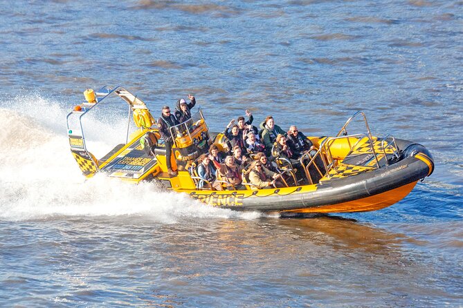 Speedboat Sightseeing: Embankment OR Westminster Pier -45 Minutes - Commentary, crew, and the human side of the ride