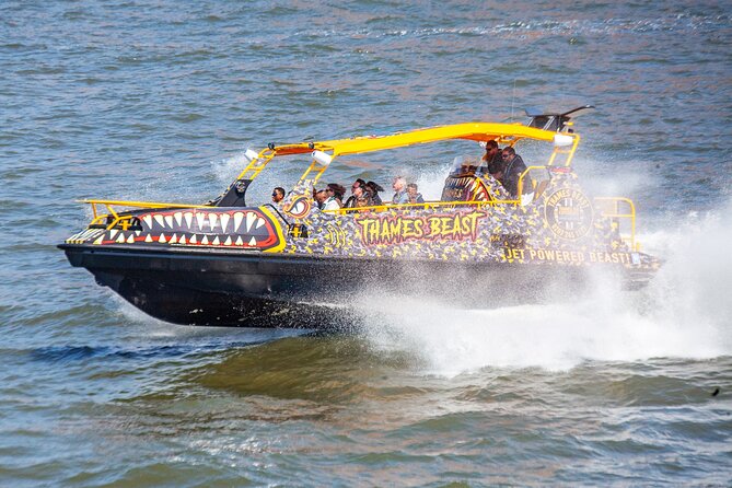 Speedboat 'THE THAMES BEAST' from Tower Millennium Pier - 40 mins - HMS Belfast and the changing riverfront