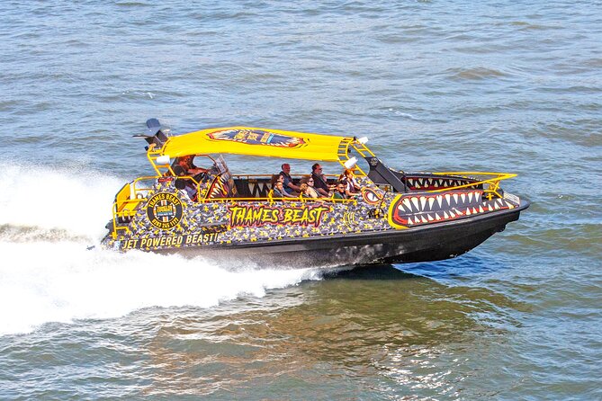 Speedboat 'THE THAMES BEAST' from Tower Millennium Pier - 40 mins - The O2 and the Thames Barrier