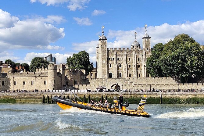Speedboat 'Ultimate Tower Blast' from Tower Millennium Pier - 40 minutes - HMS Belfast and Tower Bridge from the water
