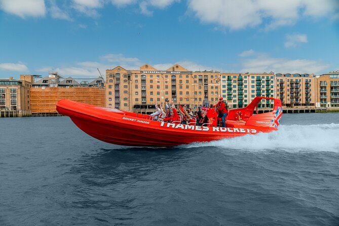 Thames High-Speed Zone Speedboat in London - Canary Wharf, the Cutty Sark, and Greenwich