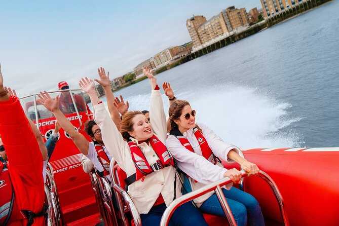 Thames High-Speed Zone Speedboat in London - The Thames Barrier and the turn for home