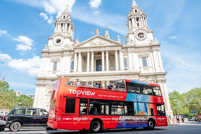 TopView® 48 Hr Hop on Hop off Bus Tour with River Cruise & Walks - Marble Arch to Westminster, London’s big opening act