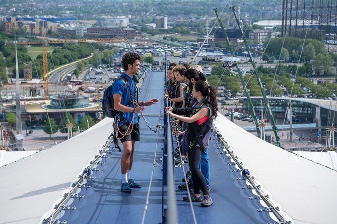 Up at The O2: Daytime Climb with Guided Tour with Panoramic Views - Walking the 28-degree south face