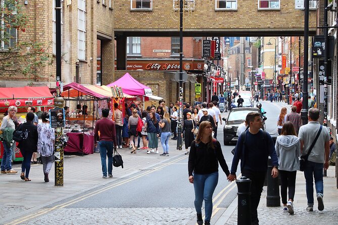 Walking Tour and Tasting at Indian Restaurant in London - Old Spitalfields Market keeps the food focus going