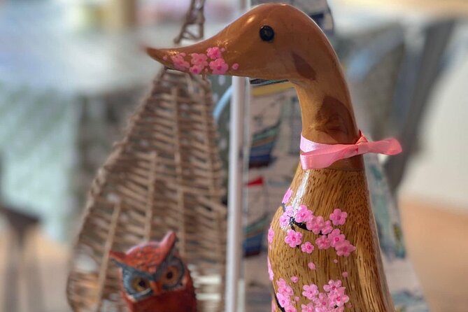 Wooden Duck Painting or Pottery Painting-Take item home same day - Designing your piece with colour and pattern